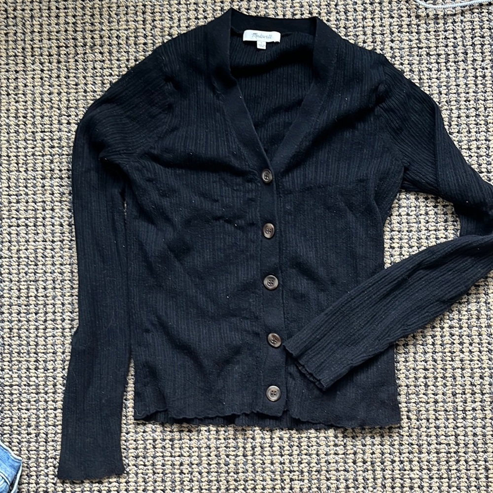 Madewell black cardigan